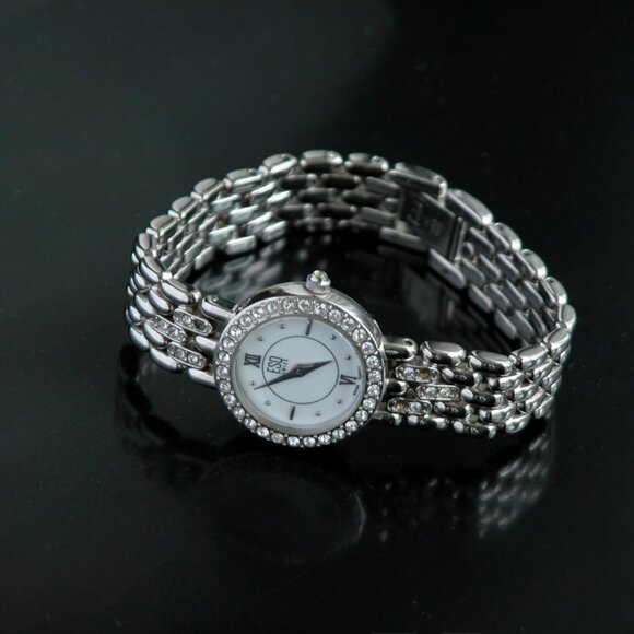 ESQ Jeweled Swiss Quartz Watch Bracelet XS-S Small Wrist - Picture 8 of 9